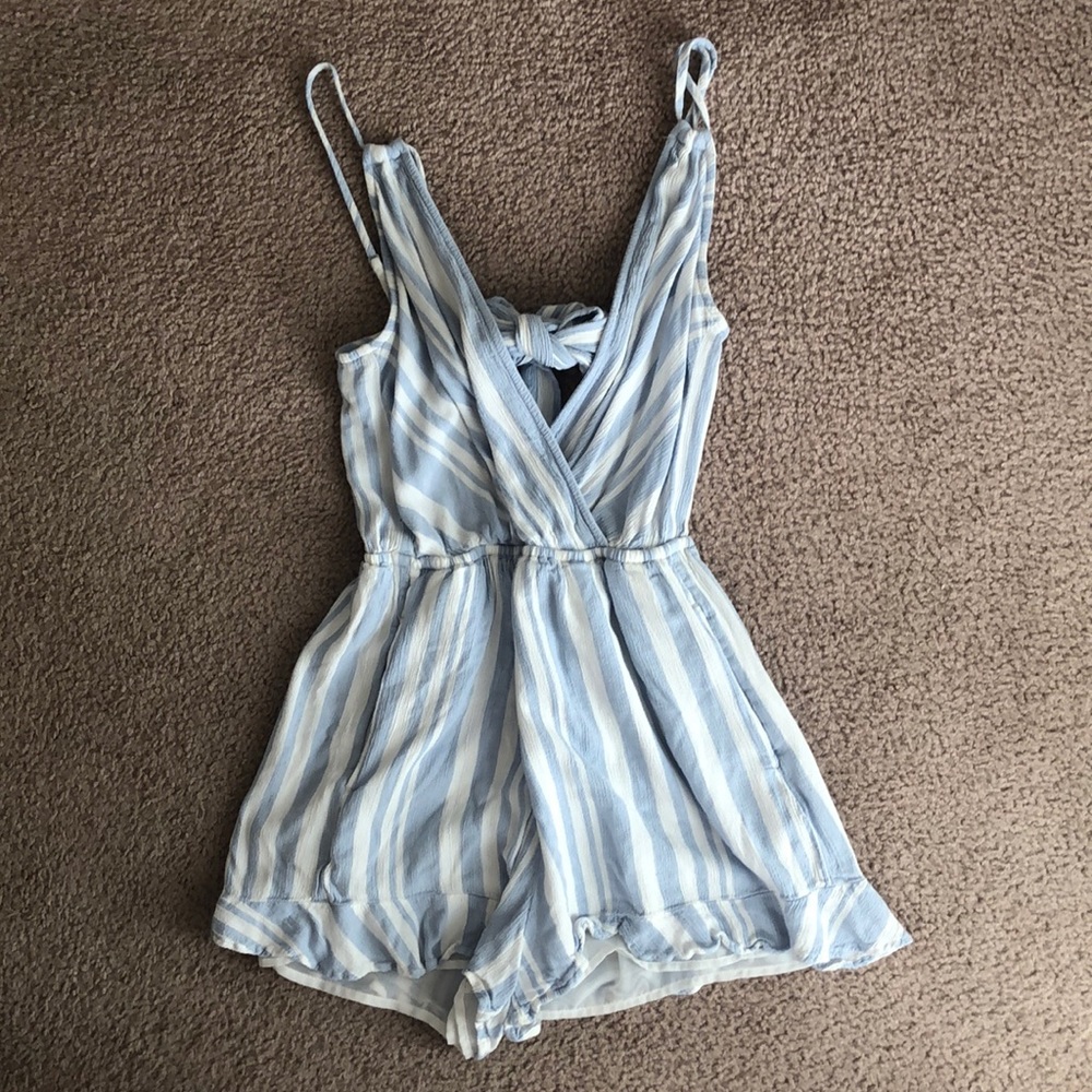 Romper with tie back